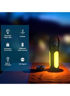 XVersion Portable LED Camping Lights Camping Lantern - Cordless Rechargeable Light for Outdoor Hiking, Tents, Bedroom, Night Use, Mini Hanging Torch, Home & Camp Decoration - Green  - Image 3