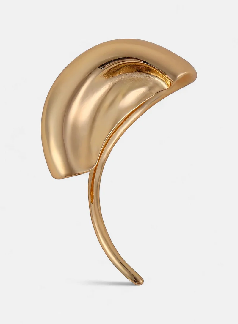 سوهي أقراط نسائية بتصميم معدني ذهبي كاليفورنيا