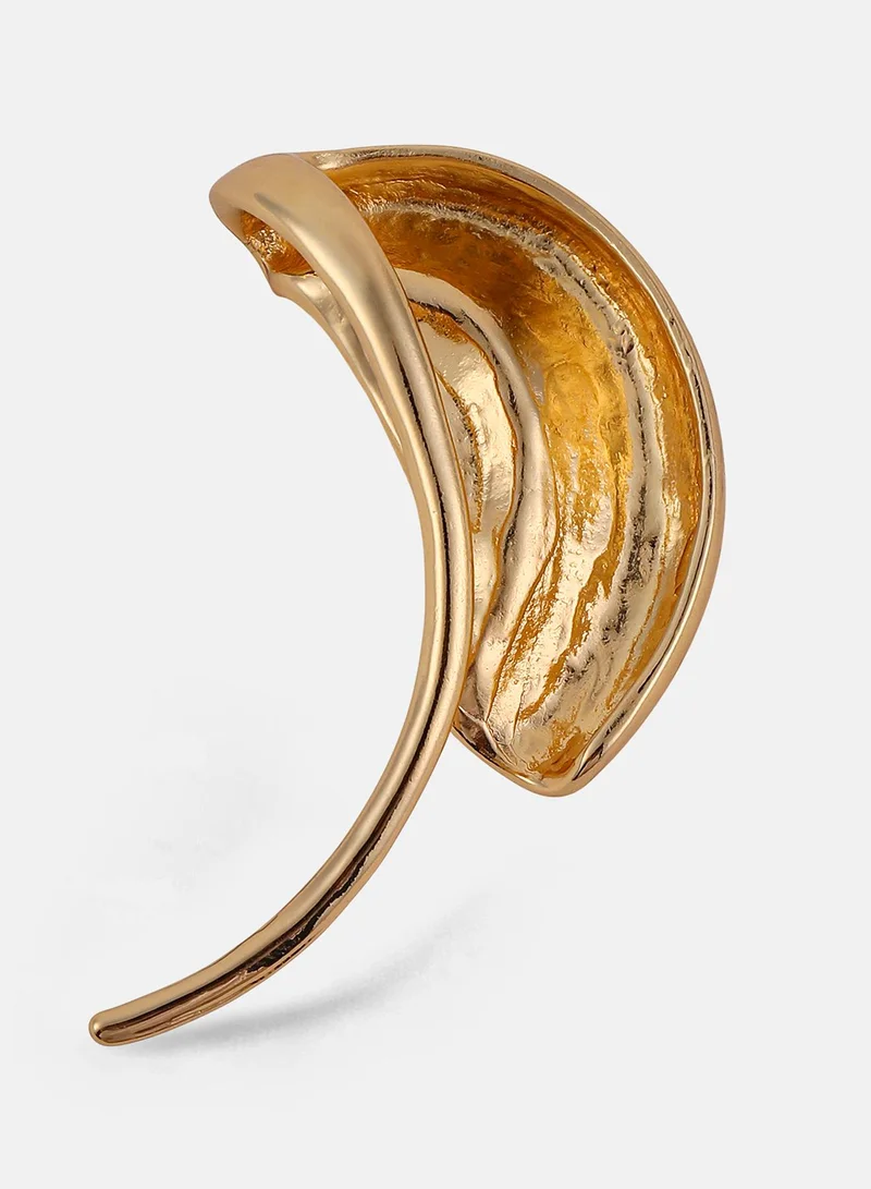 سوهي أقراط نسائية بتصميم معدني ذهبي كاليفورنيا