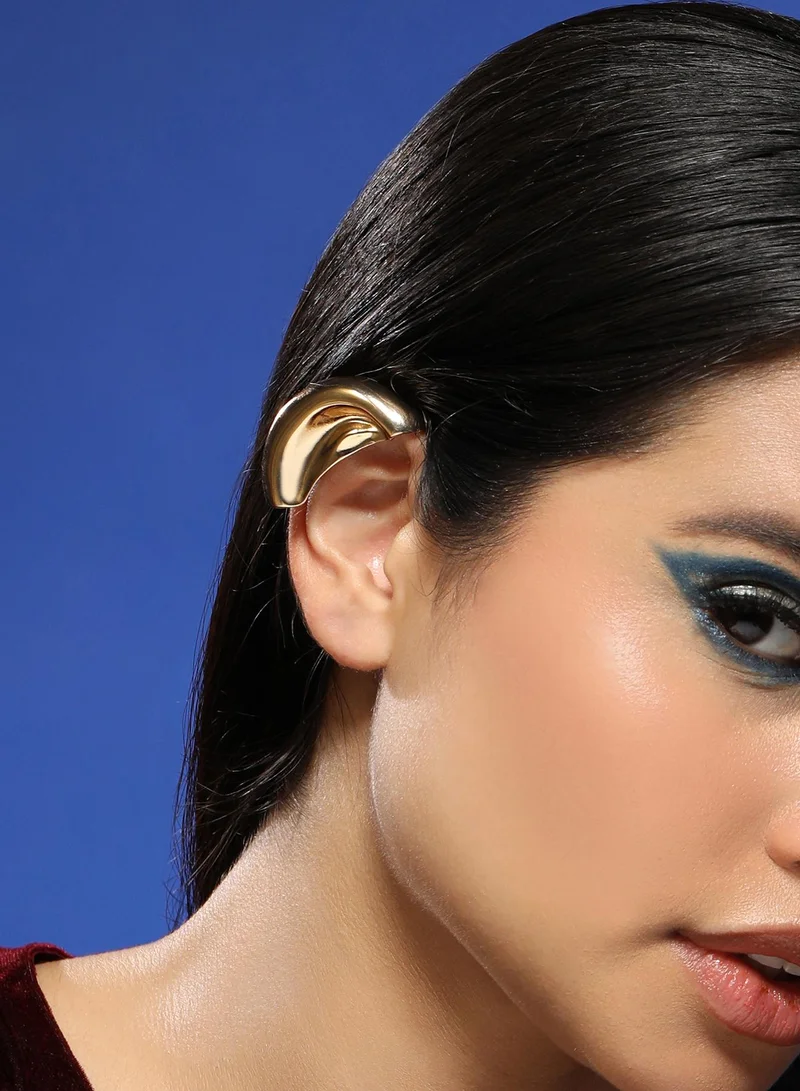 سوهي أقراط نسائية بتصميم معدني ذهبي كاليفورنيا