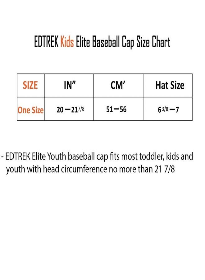 قبعة EDTREK Elite Youth Performance Mesh Hat - قبعة صيد وقبعة صيد سمك للأولاد والبنات (أزرق ثلجي - أخضر)، أزرق ثلجي - أخضر، مقاس واحد - Image 3