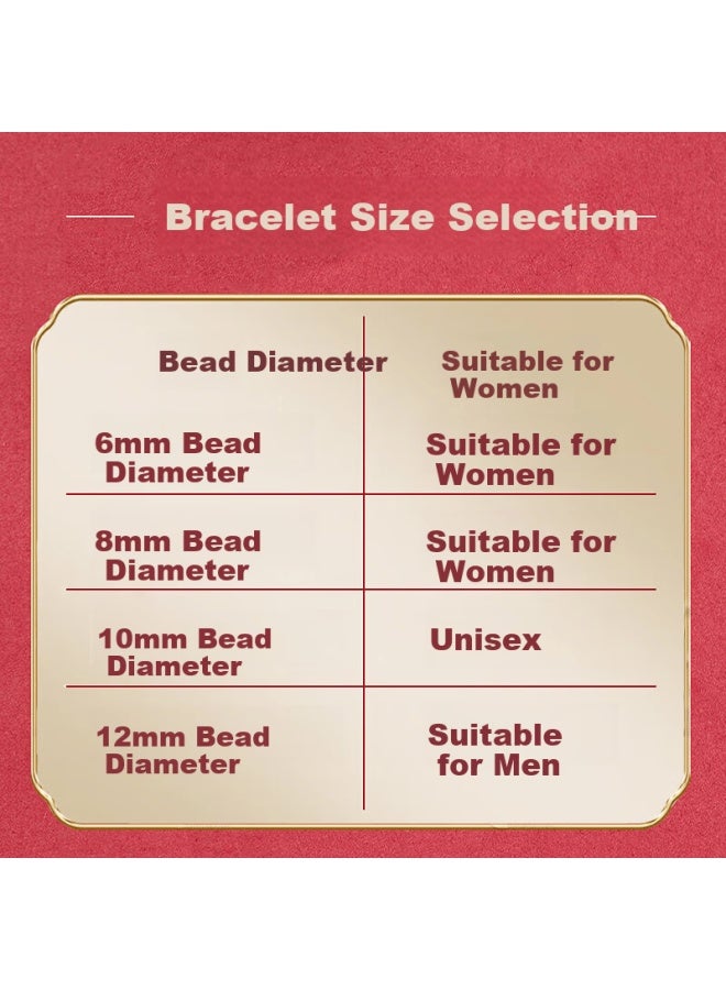 Manhe Cinnabar Beaded Bracelet Men Three Harmonies Six Combinations Amulet elry Women's Lucky Beads Girlfriend Birthday Gift - Image 3