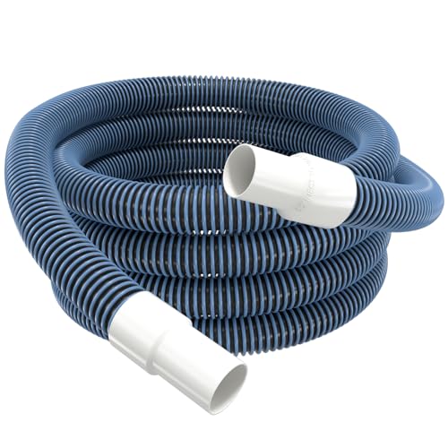 GUEQUITLEX Pool Vacuum Hose With Swivel Cuff 1-1/2" Diameter 18FT Flexible Heavy Duty Pool Vacuum Cleaning Hose Perfect for Above&In Ground Swimming Pool - Image 1