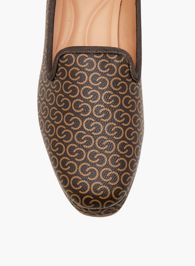Celeste Women's Monogram Print Slip-On Loafers - Image 4