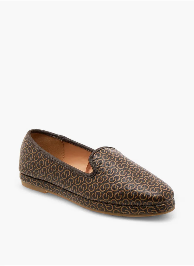 Celeste Women's Monogram Print Slip-On Loafers