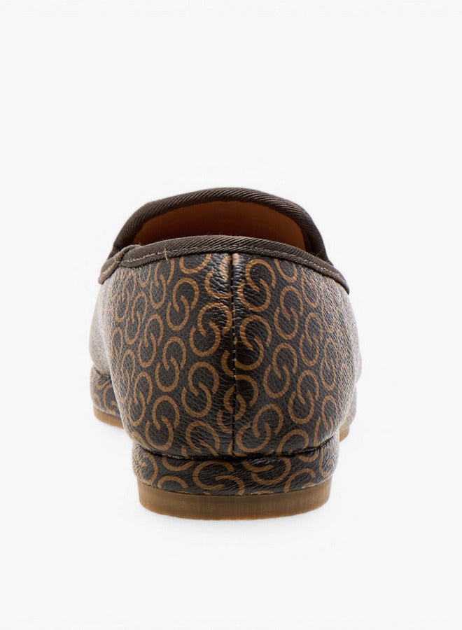 Celeste Women's Monogram Print Slip-On Loafers - Image 5