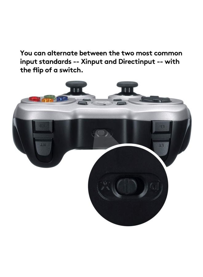 Logitech F710 Wireless Gamepad, 2.4 GHz Wireless with USB Nano-Receiver, Controller Dual Vibration Feedback, 4 Switch D-Pad, PC - Silver/Black - Image 4