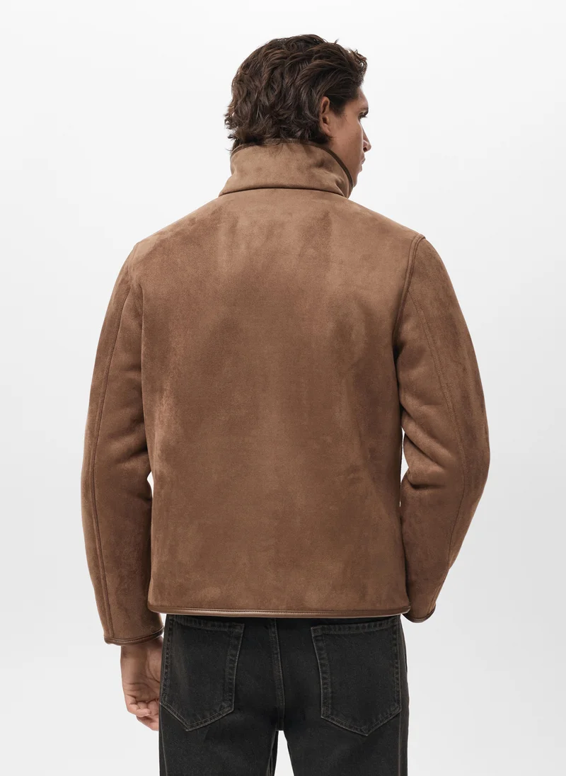 مانجو مان Reversible sheepskin jacket