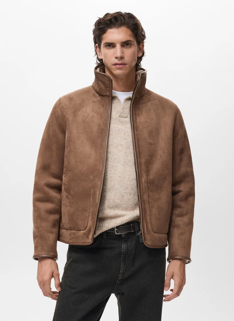 مانجو مان Reversible sheepskin jacket