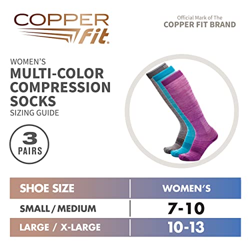 Copper Fit جوارب ضغط عالية للسيدات من كوبر فيت، بألوان متنوعة، صغيرة-متوسطة أمريكي - Image 4