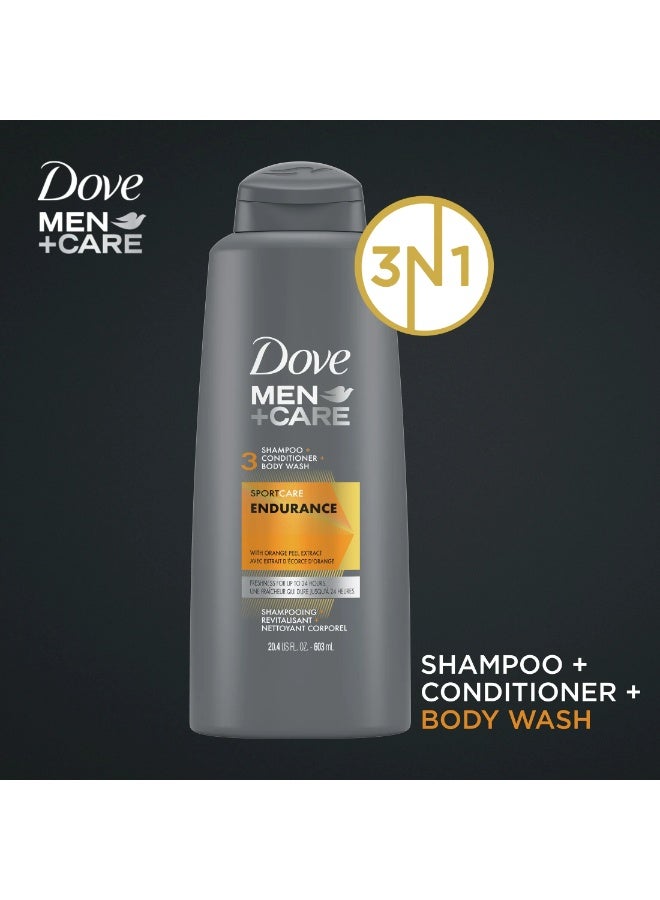 دوف شامبو Men+Care Sport Care 3 في 1 Endurance، 603 مل