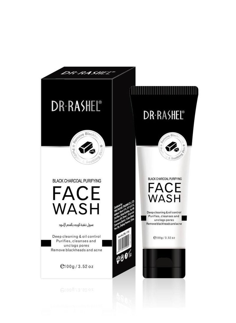 RASHELL Black Charcoal Purifying Facial Wash 100 g 