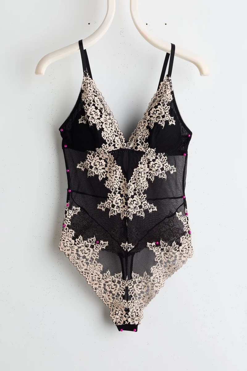 H&M Padded-cup lace body