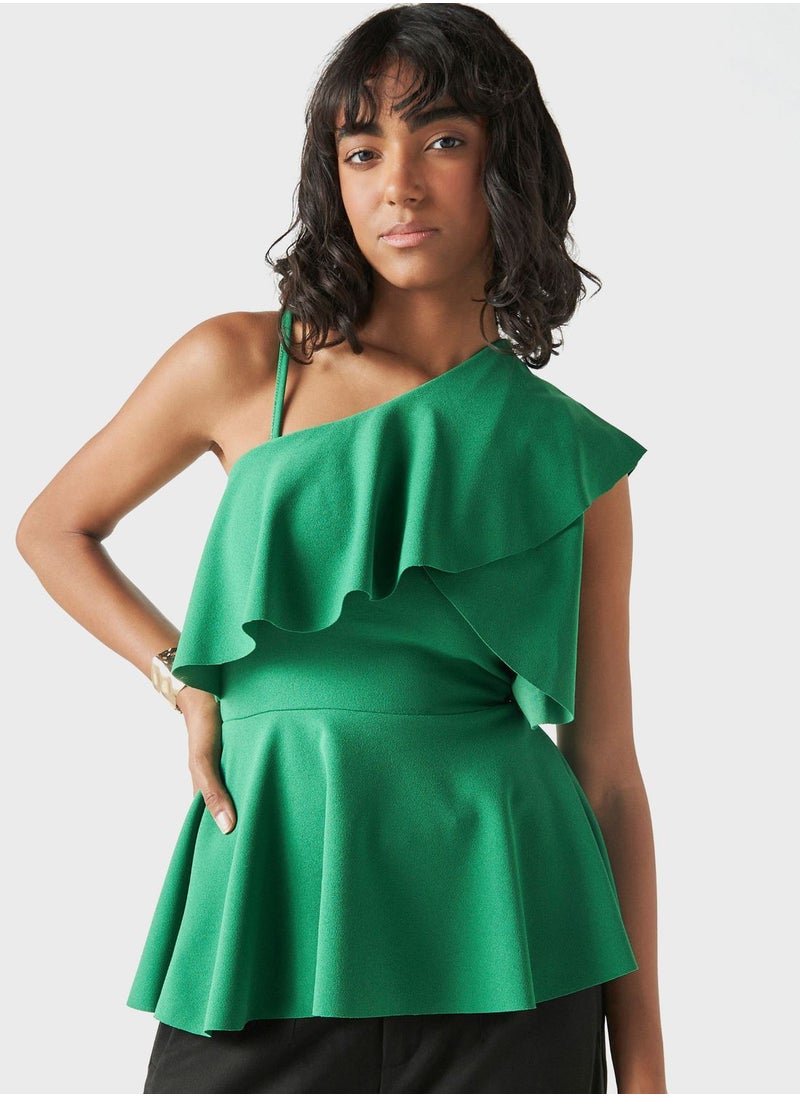 FAV One Shoulder Ruffle Top  - Image 1