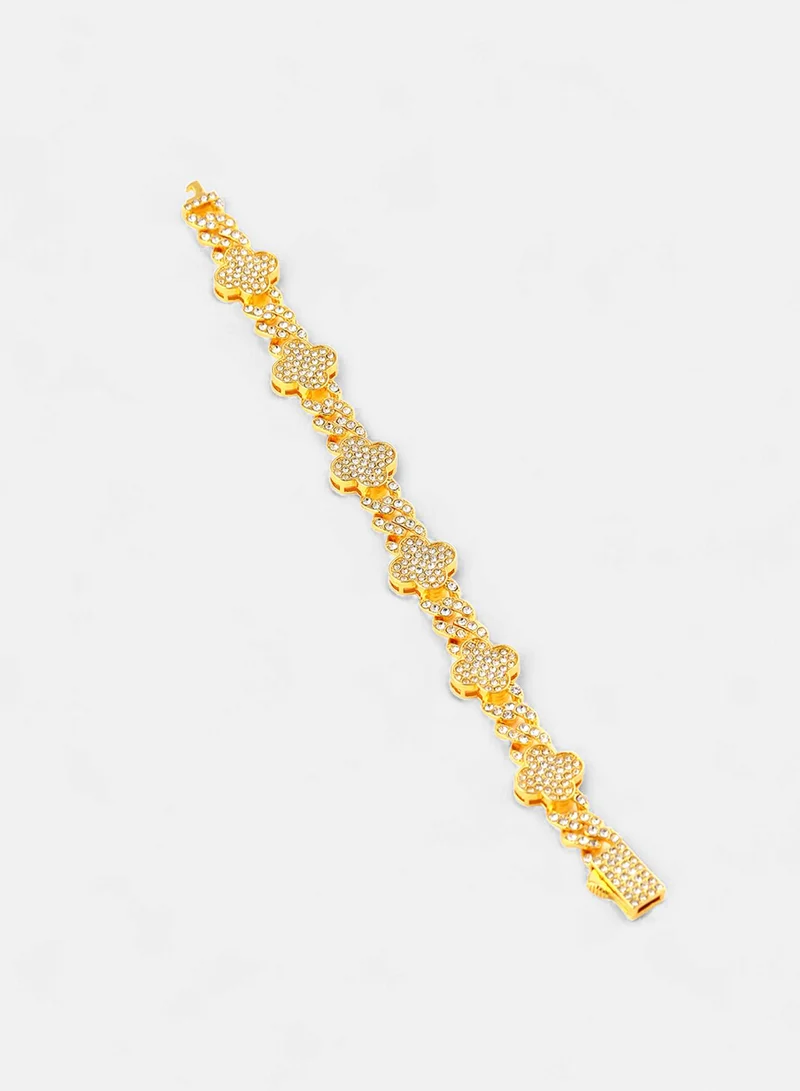 SOHI Stones Wraparound Artificial Bracelet Jewellery