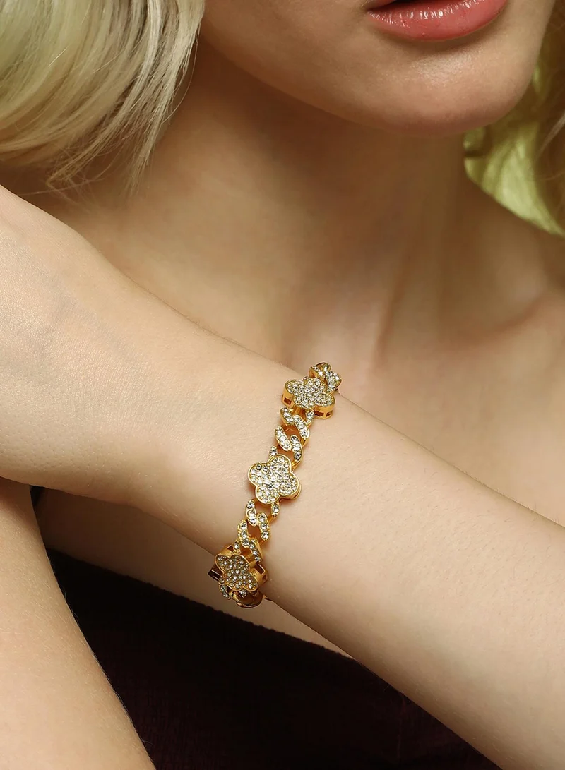 SOHI Stones Wraparound Artificial Bracelet Jewellery