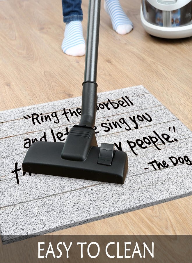 Supwhd Funny Dog Door Mat, Dog Welcome Mat, 17x30 Inches, White - Image 4