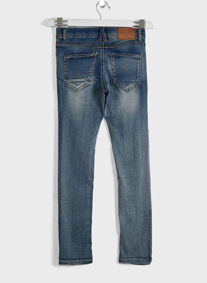 NAME IT Kids Faded Straight Fit Jeans