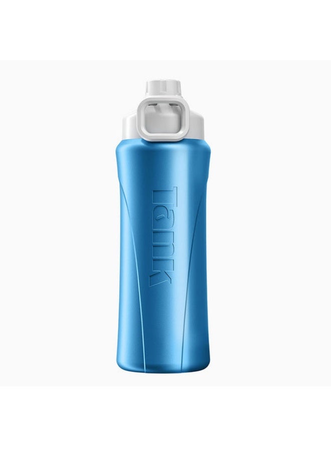 Tank Super Cool Mini, 650ml, Insulated Plastic Bottle, BPA Free, Leakproof - Light Blue - Image 5