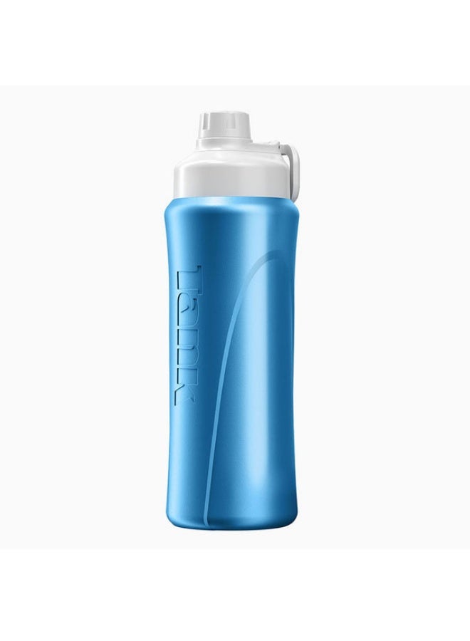 Tank Super Cool Mini, 650ml, Insulated Plastic Bottle, BPA Free, Leakproof - Light Blue - Image 4