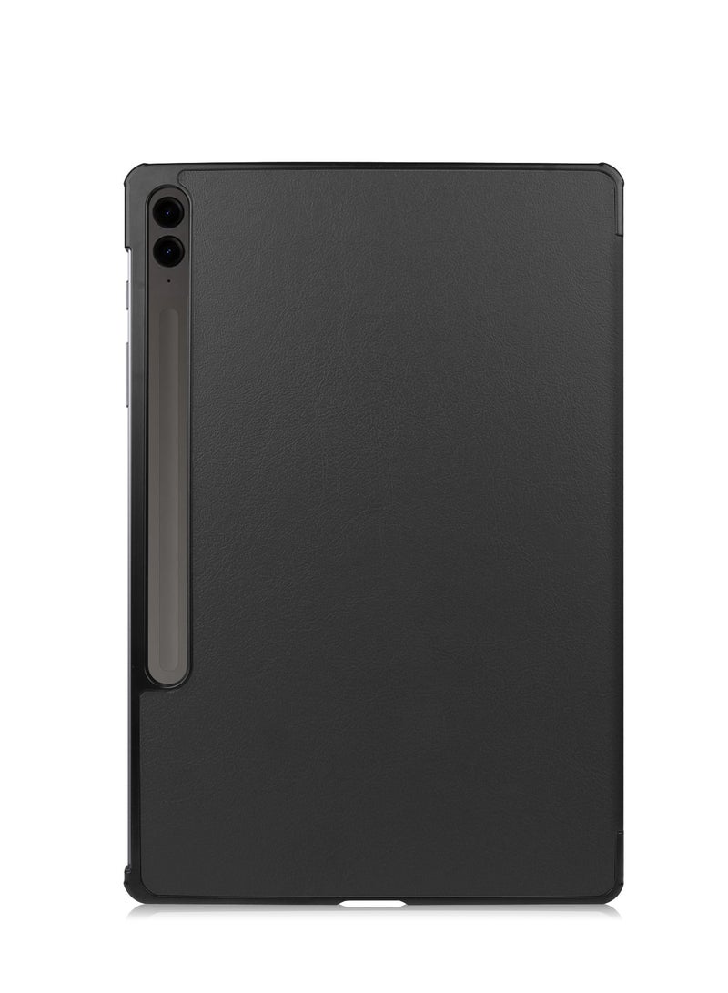 Smart Case Cover with Auto Sleep/Wake for Samsung Galaxy Tab S9 FE Plus 12.4 Inch 2023 (Black)
