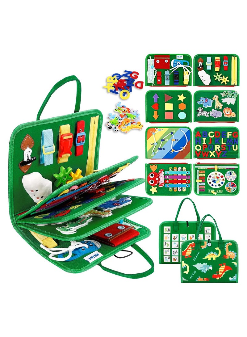 عام ألعاب مونتيسوري للأطفال الصغار، ألعاب الأطفال الصغار هدايا للأولاد والبنات، لوحة حسية مشغولة بأنشطة التعلم التعليمية للمهارات الحركية الدقيقة، ألعاب السفر للطائرة - Image 1