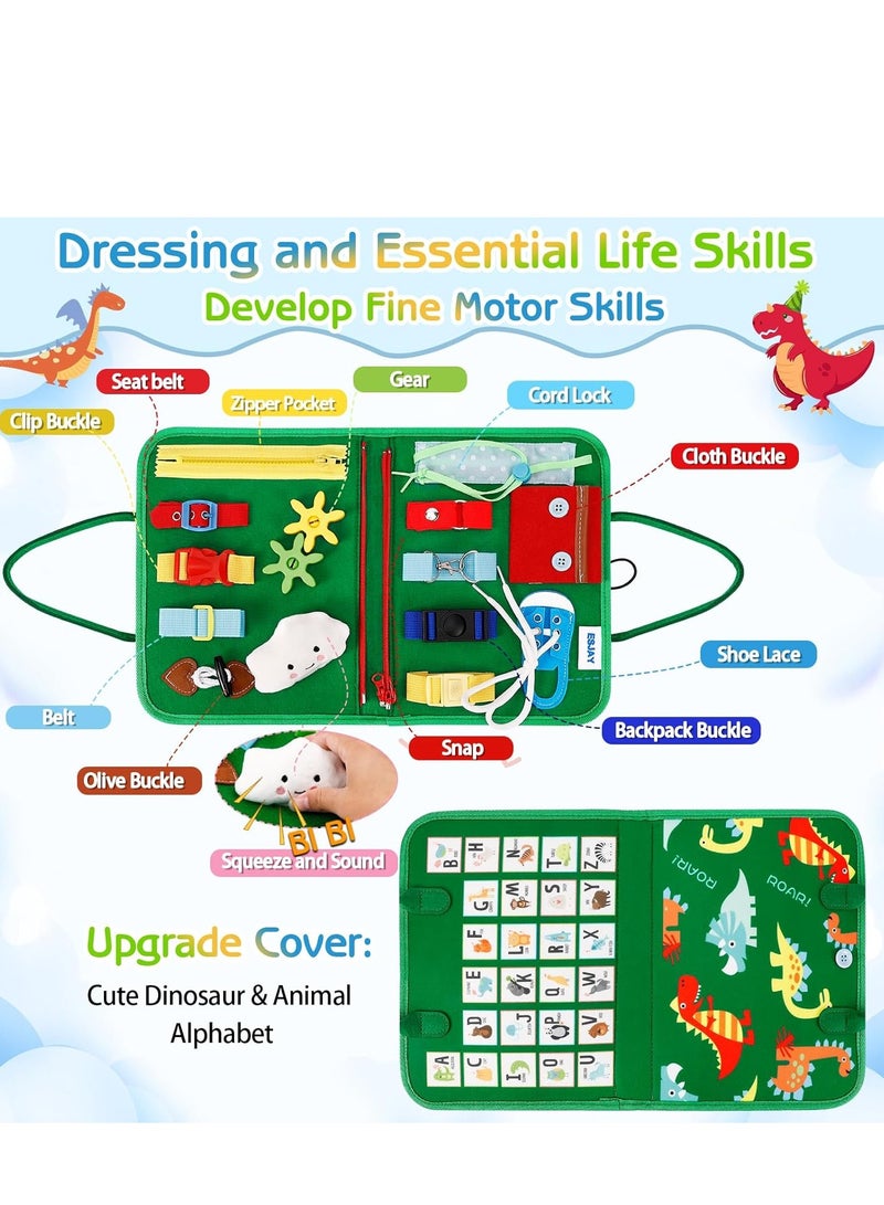 عام ألعاب مونتيسوري للأطفال الصغار، ألعاب الأطفال الصغار هدايا للأولاد والبنات، لوحة حسية مشغولة بأنشطة التعلم التعليمية للمهارات الحركية الدقيقة، ألعاب السفر للطائرة - Image 2