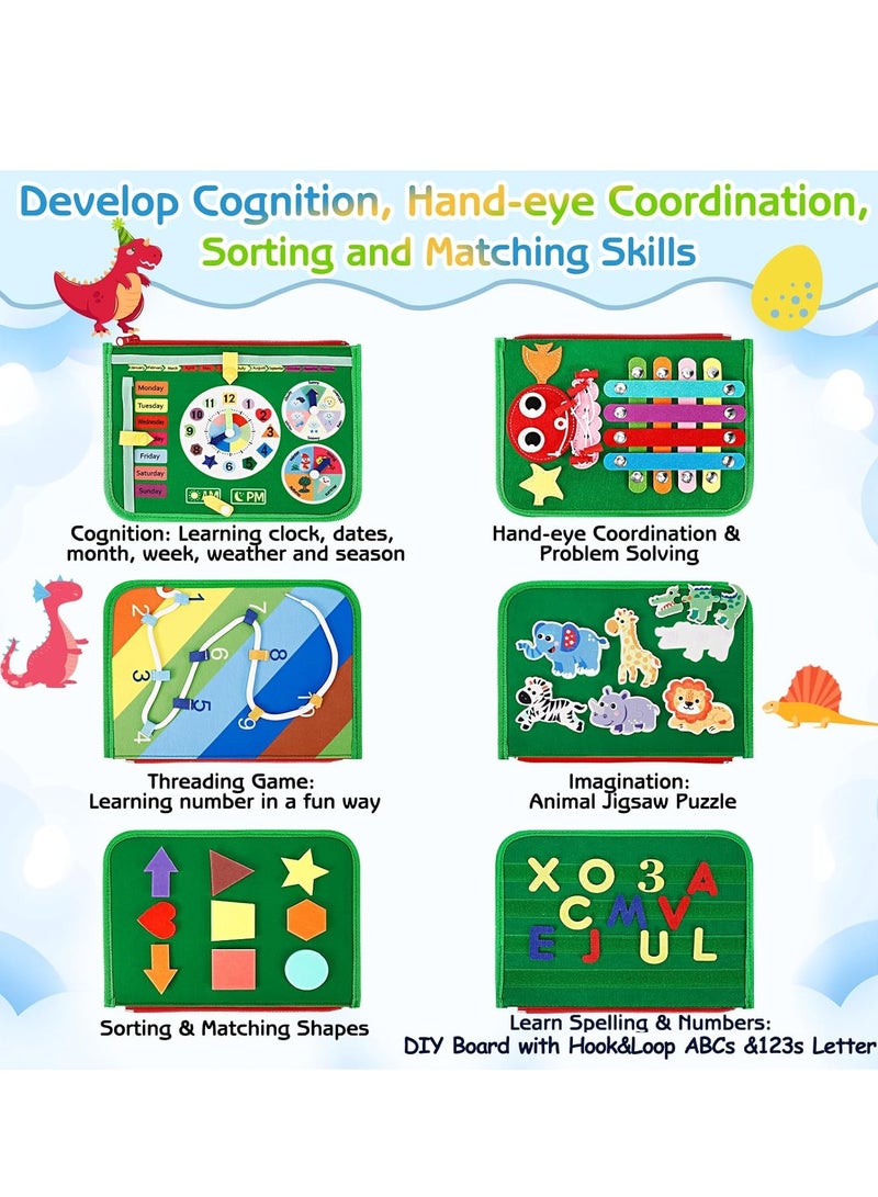 عام ألعاب مونتيسوري للأطفال الصغار، ألعاب الأطفال الصغار هدايا للأولاد والبنات، لوحة حسية مشغولة بأنشطة التعلم التعليمية للمهارات الحركية الدقيقة، ألعاب السفر للطائرة - Image 3