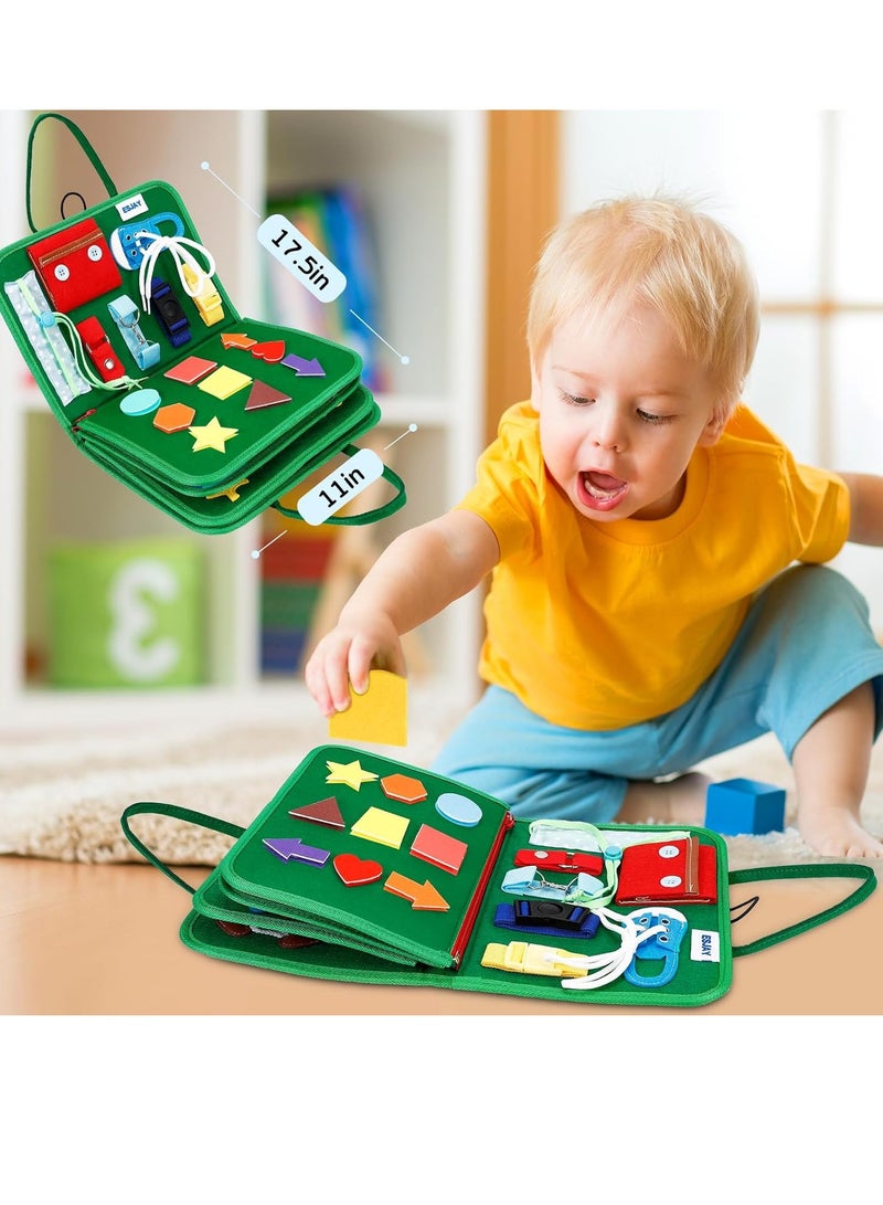 عام ألعاب مونتيسوري للأطفال الصغار، ألعاب الأطفال الصغار هدايا للأولاد والبنات، لوحة حسية مشغولة بأنشطة التعلم التعليمية للمهارات الحركية الدقيقة، ألعاب السفر للطائرة - Image 5