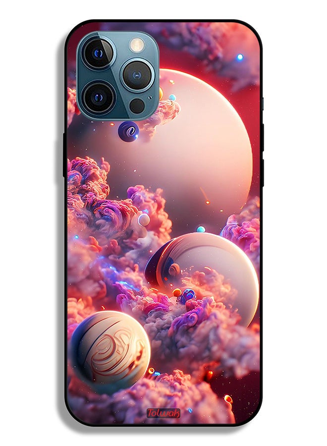 Tolwak Apple iPhone 12 Pro Max Protective Case Clouds Abstract Art - Image 2