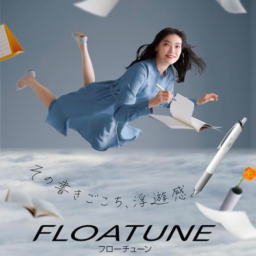 Pentel Floatune retractable rollerball extra fine 0.5mm point pen office color black blue red ink - Image 2