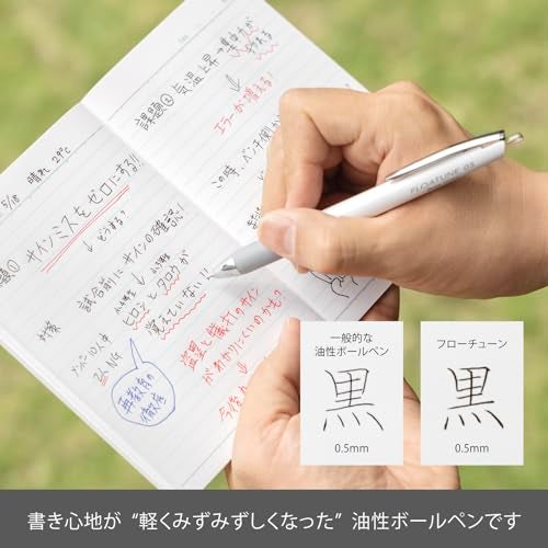 Pentel Floatune retractable rollerball extra fine 0.5mm point pen office color black blue red ink - Image 4