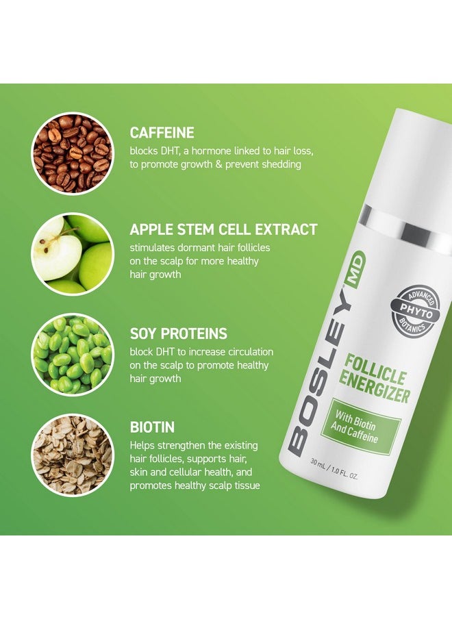 BOSLEYMD Follicle Energizer Dht Blocker Extra Strength Thinning Hair Treatment For Hair Loss And Hair Regrowth Men And Women1Oz. And Value Kit (Packaging May Vary)  - Image 4