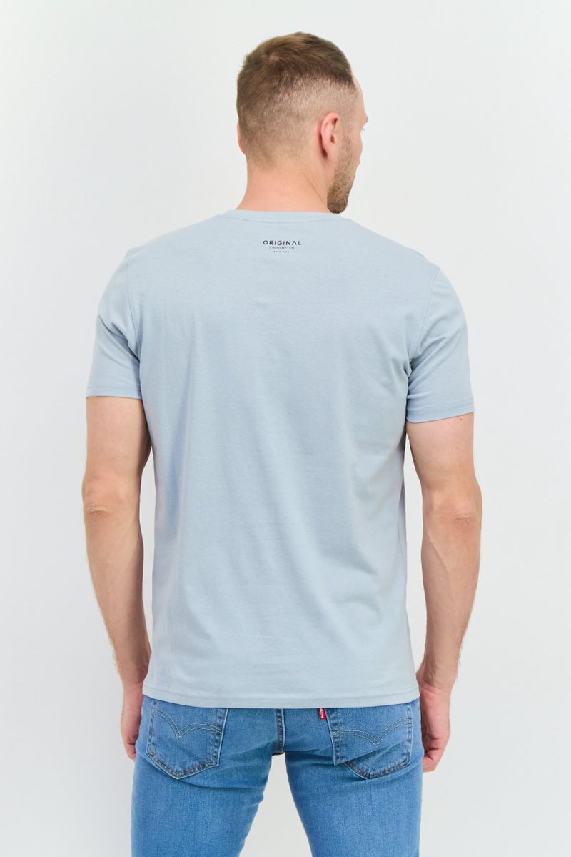 CROSSHATCH Men 7 Piece Crew Neck Short Sleeves Graphic Printed T-Shirt, Navy - Image 3