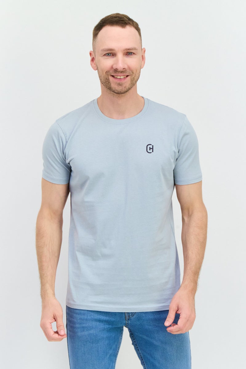 CROSSHATCH Men 7 Piece Crew Neck Short Sleeves Graphic Printed T-Shirt, Navy - Image 2