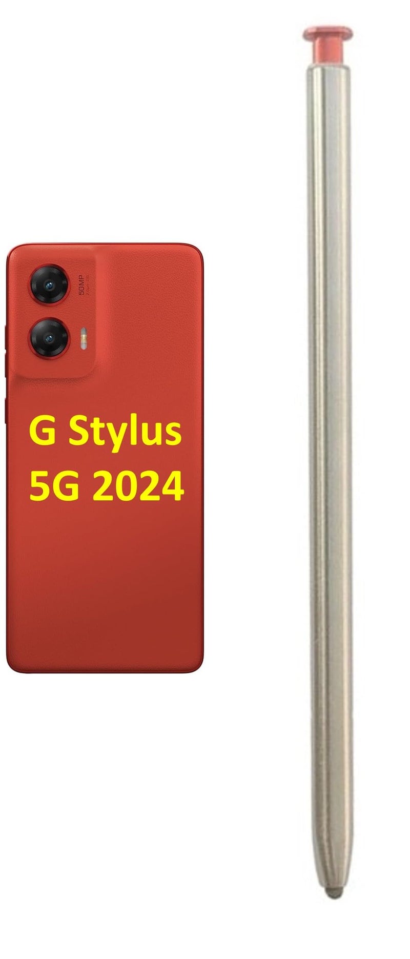 SLQ Stylus Pen for Moto G Stylus 5G 2024 Touch Screen Pen Replacement for Motorola G Stylus 2024 5G XT2419 All Version Touch Parts Stylus Pen (Scarlet Wave) - Image 1