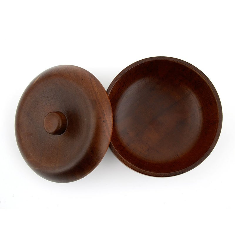 Grandslam Wooden Shaving Bowl with Lid Shaving Soap Bowl for Men Easy to Lather Fits Wet Shaving (Oak Wood) - Image 4