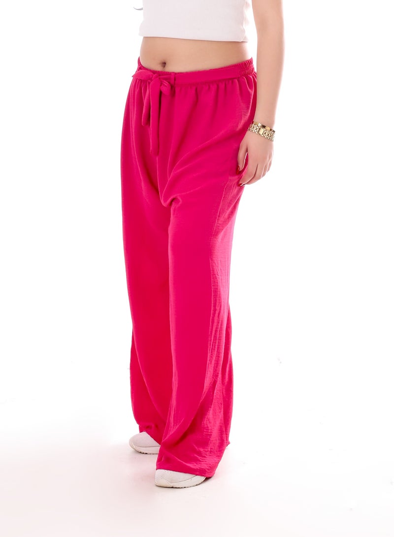 BEBO Women's solid long pants with drawstring - Image 2