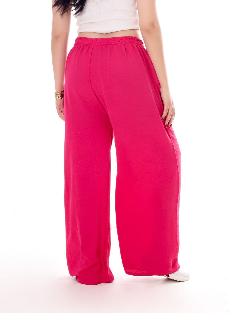BEBO Women's solid long pants with drawstring - Image 3