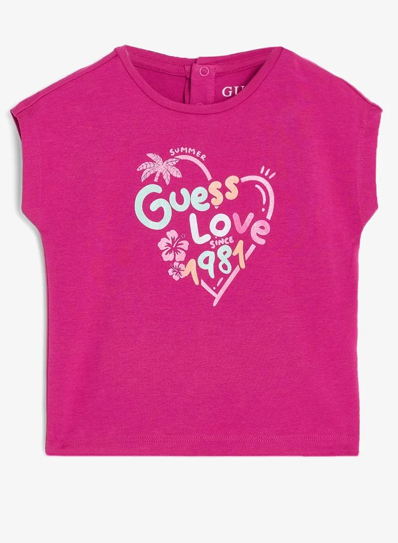 GUESS Infant Graphic Crew Neck T-Shirt