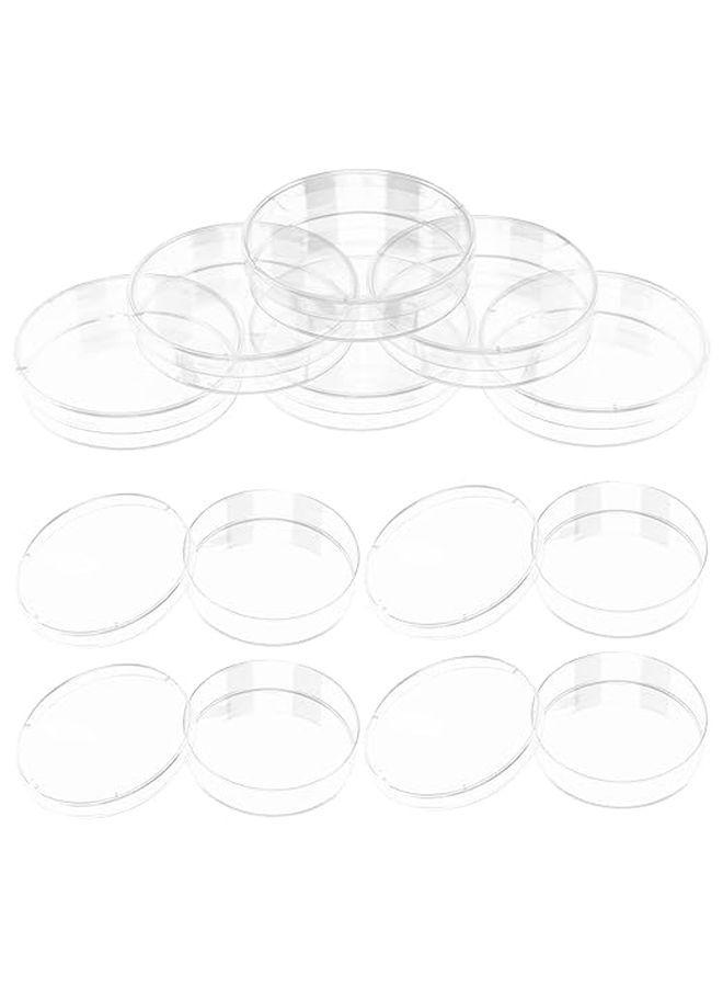 Pvc Plates Lab Generic 30Pcs Petri Dishes with Lids 6.6x6.6cm Transparent Plastic ...