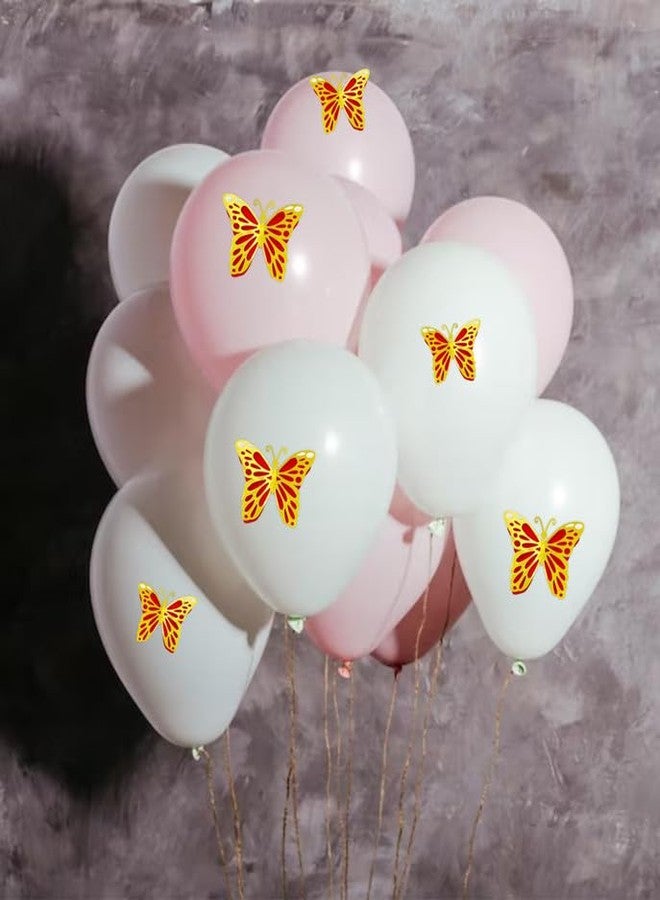 Untumble Butterfly Stickers for Balloon Decoration | Gold & Orange Butterfly 3D Stickers for Wall Decoration | Decorative Butterfly Stickers | Butterfly Stickers for Birthday Decoration | Pack of 6 - Image 4