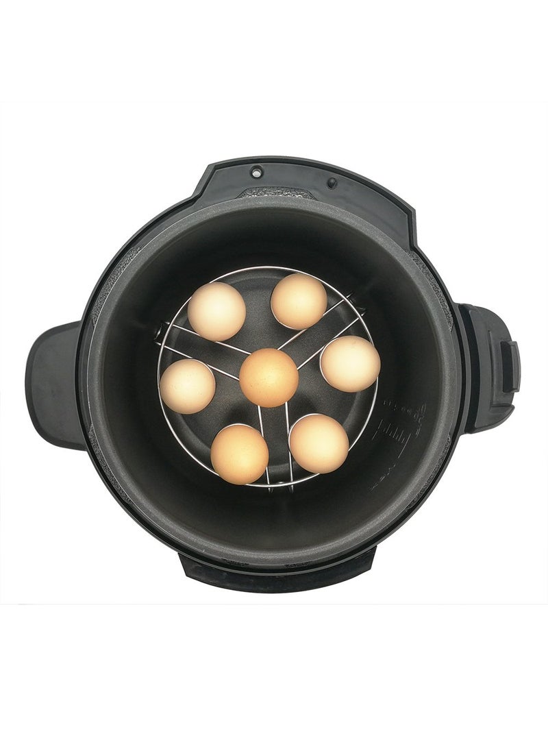 Alamic Alamic Trivet Basket Stand For Pressure Cooker Stainless Steel Egg Steamer Rack For Instant Pot, 1 Pack, 8 quart  - Image 4