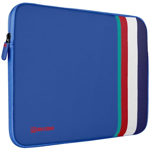 AirCase Protective Laptop Bag Sleeve fits Upto 13.3" Laptop/MacBook Pro/Air M1/M2, Wrinkle Free, Padded, Water Resistant Light Neoprene case Cover Pouch, for Men & Women,Royal Blue-6 Months Warranty - Image 1