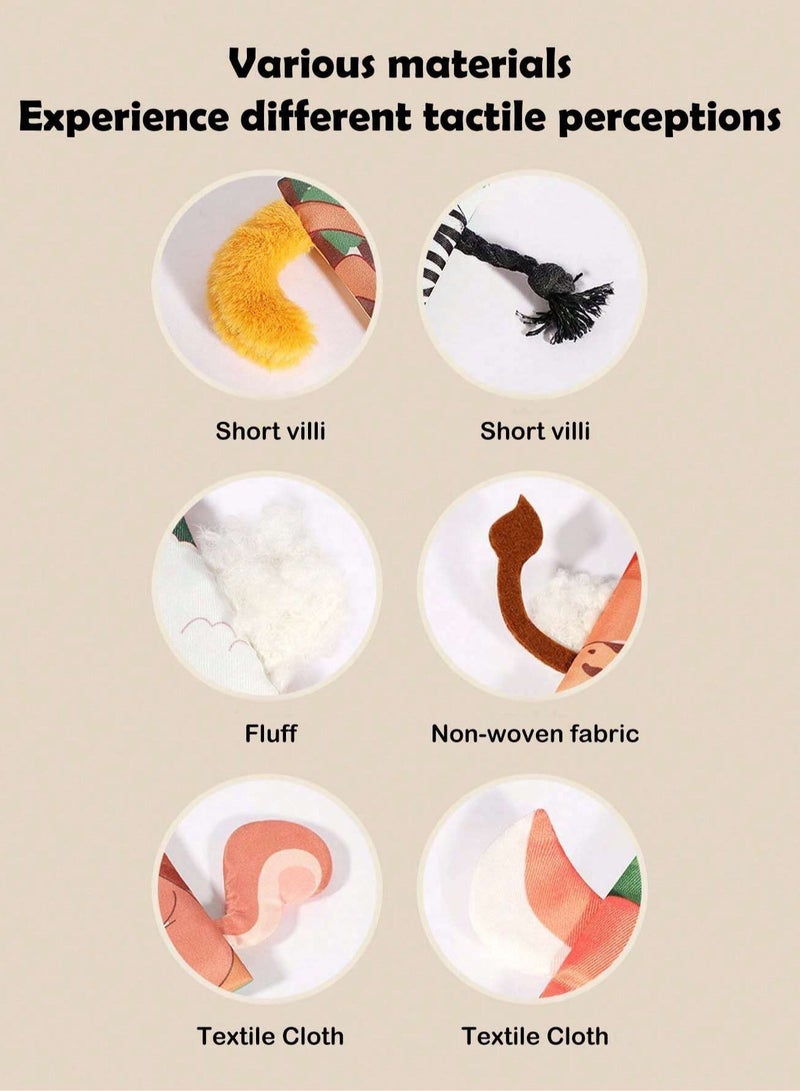 بيبي لاند كتب قماشي للاطفال ، كتاب قماشي ناعم غير سام وقابل للغسل، تصميم قابل للتعليق للتعليم المبكر للرضع وحديثي الولادة والاطفال الصغار - Image 3