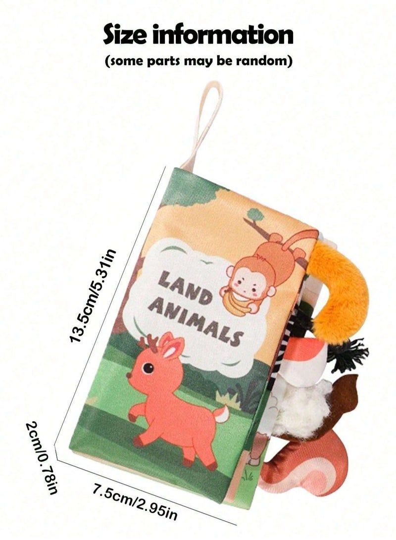 بيبي لاند كتب قماشي للاطفال ، كتاب قماشي ناعم غير سام وقابل للغسل، تصميم قابل للتعليق للتعليم المبكر للرضع وحديثي الولادة والاطفال الصغار - Image 2