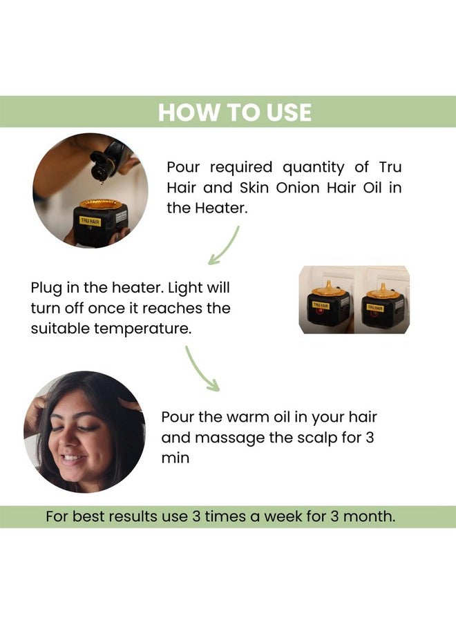 TRU HAIR - Onion Hair Oil Refill Pack - 200 Ml - Image 1