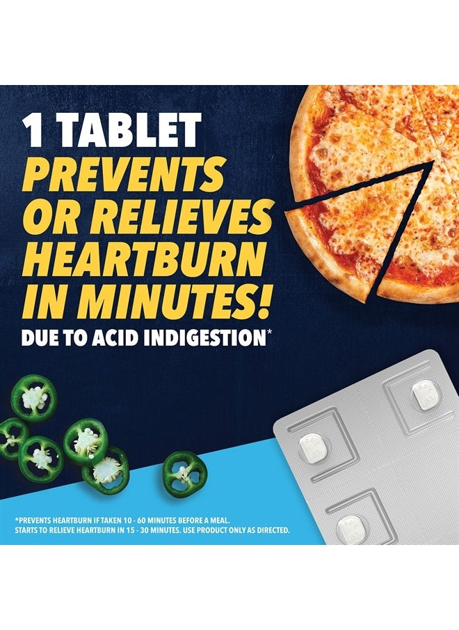 Pepcid AC Maximum Strength Heartburn Relief Tablets, Prevents & Relieves Heartburn Due to Acid Indigestion & Sour Stomach, 20mg of Famotidine to Reduce & Control Acid, Fast-Acting, 50 Ct  - Image 2