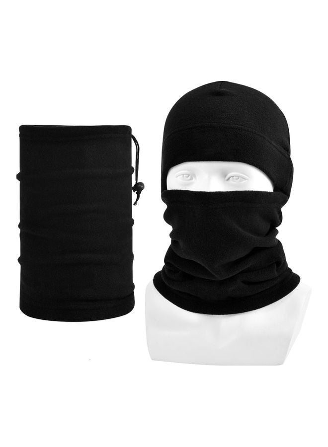 2-Piece Warm Thick Fleece Hat Long Scarf Set - Image 1