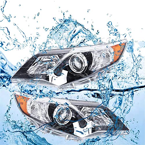 GENRICS Headlight Assembly Pair Replacement for 2012-2014 Toyota Camry SE Projector Left and Right Headlights Front Head Lamps (8115006470 8111006470) - Image 5